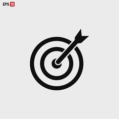 Target icon vector . dartboard sign