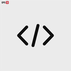 Coding icon vector . development sign