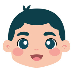 Isolated avatar of a boy cartoon - Vector