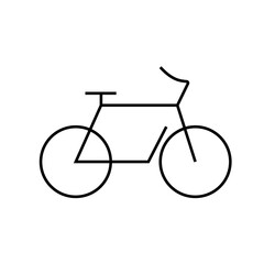 Fototapeta na wymiar Bicycle icon vector outline style