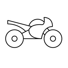 motorbike motorcycle symbols in black silhouette