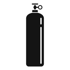 Gas cylinder storage icon. Simple illustration of gas cylinder storage vector icon for web design isolated on white background