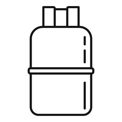 Fototapeta premium Gas cylinder cooking icon. Outline gas cylinder cooking vector icon for web design isolated on white background