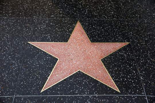 A blank star in Hollywood Walk of Fame
