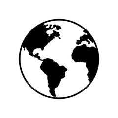 Planeta tierra. Mundo. Icono de planeta. Ilustración vectorial  © Frank