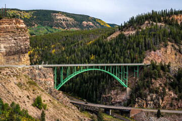 Green bridge in Colorado