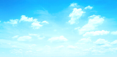 White cloud and blue sky in sunny day texture background	
