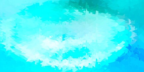 Light blue vector triangle mosaic pattern.