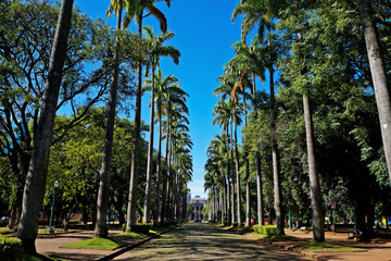 Fototapeta premium Square in Belo Horizonte city, Minas Gerais, Brazil