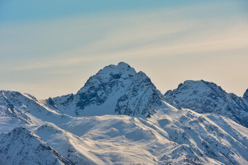 snow-covered mountains in Alaska