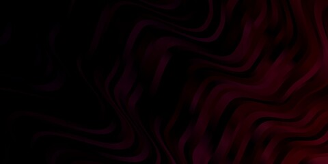 Dark Purple vector texture with wry lines. Colorful abstract illustration with gradient curves. Pattern for websites, landing pages.