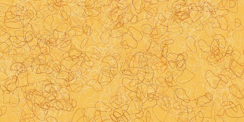 Light green, yellow vector texture with memphis shapes.