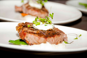 grilled salmon steak