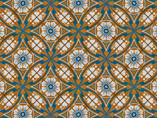 Ancient hydraulic tiles, Rio de Janeiro, Brazil