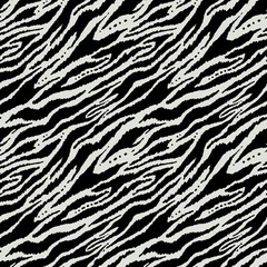 Animal print seamless pattern, hand drawn vector background