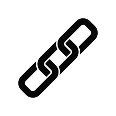 Chain icon isolated on white background vector illustration.