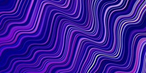 Light Purple, Pink vector texture with curved lines.