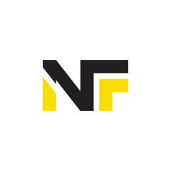 NF letter logo design vector