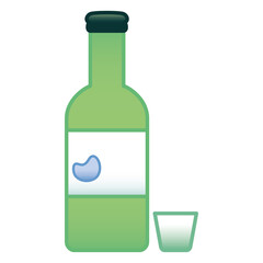 Isolated drink japanese asian culture icon- Vector