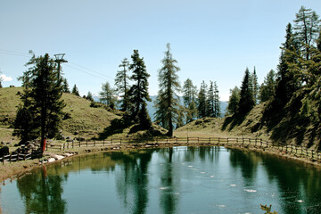 Pond on the Rofan in Tyrol, Austria