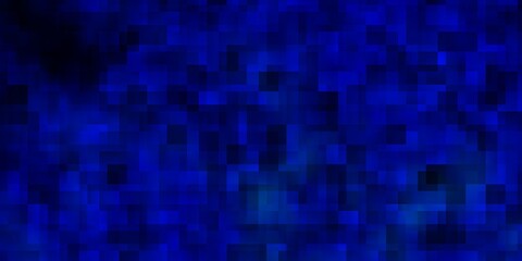 Dark BLUE vector backdrop with rectangles.