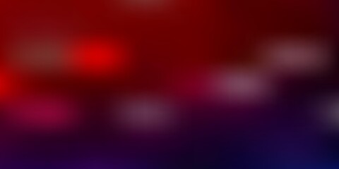 Light blue, red vector abstract blur backdrop.
