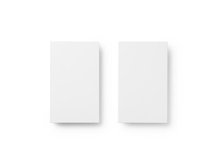 Business cards on a white background