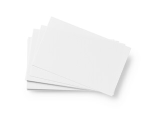 Business cards on a white background