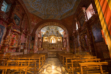 Fototapeta na wymiar Statue of Virgin Mary, Church of Santo Domingo, Quito, Ecuador