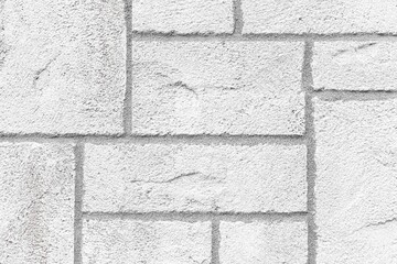 White pattern of black stone cladding wall tile texture and seamless background