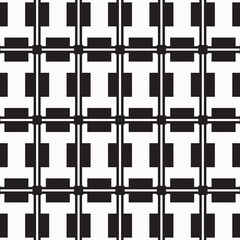 Abstract black geometric of rectangle and square pattern on white background.