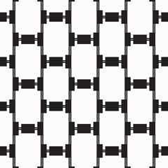 Abstract black geometric of rectangle and square pattern on white background.