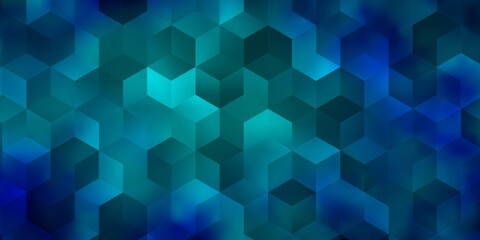 Dark BLUE vector layout with hexagonal shapes.