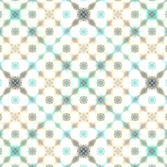 Kaleidoscope background pattern visible inside the eyelids when eyes closed