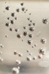 Air bubbles, bubbles in clean water - obrazy, fototapety, plakaty