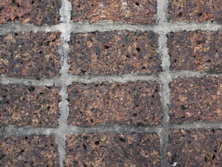 The old laterite walls were built with cement.