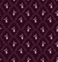 traditional Indian paisley pattern on background