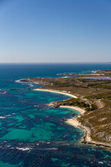 Aerial view of Rottnest Island, Western Australia