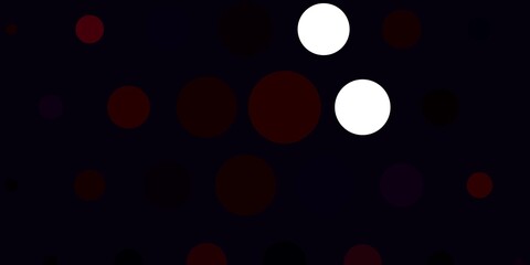 Light Red vector backdrop with dots. Abstract illustration with colorful spots in nature style. Pattern for websites.