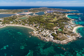 Aerial view of Rottnest Island, Western Australia