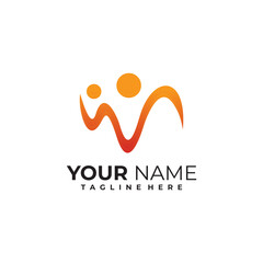 beat people logo icon vector isolated