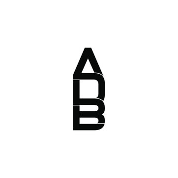 adb letter original monogram logo design