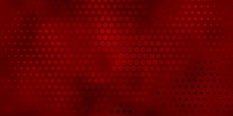 Dark Orange vector layout with circles. Abstract decorative design in gradient style with bubbles. Pattern for business ads.