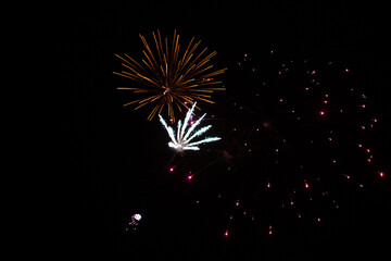 Fire Works in the night sky 