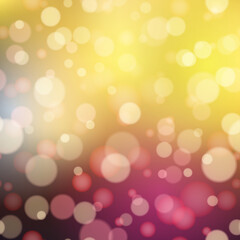 Abstract background with blurred colored lights. Vector