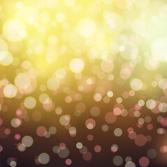 Abstract background with blurred colored lights. Vector