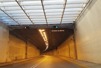 underwater tunnel from Aktio to Lefkada Greece