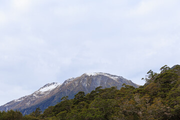 Fototapeta na wymiar Nature landscape photo of Blue Pools in Mount Aspiring National Park, New Zealand.