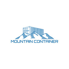 Box mount container logo template vector for industrial use that is easy to edit