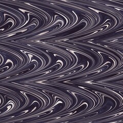 Seamless marble wet ripple wavy fluid pattern. High quality illustration. Smooth distorted liquid effect. Trendy artistic surface pattern design. Resembles hand marbled surface.